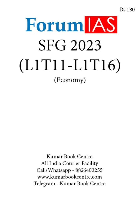 (Set) Forum IAS SFG Test 2023 - Level 1 Test 11 to 16 (Economy) - [B/W PRINTOUT]