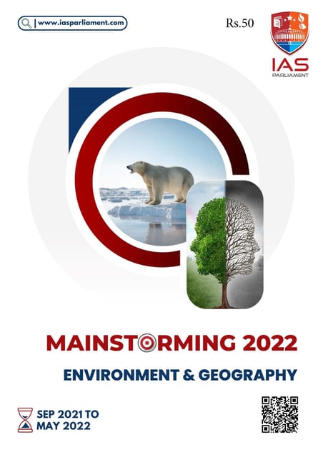 Environment & Geography - Shankar IAS Mainstorming 2022 - [B/W PRINTOUT]