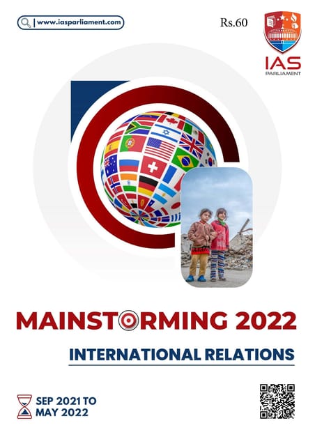 International Relations - Shankar IAS Mainstorming 2022 - [B/W PRINTOUT]