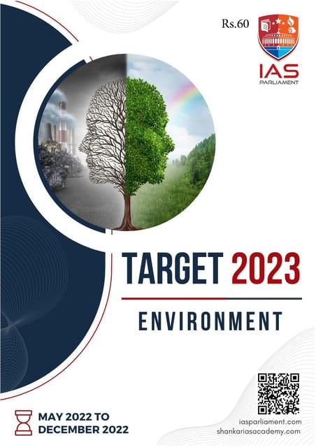 Environment - Shankar IAS Target PT 2023 - [B/W PRINTOUT]