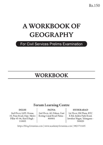 Geography - Forum IAS Workbook 2023 - [B/W PRINTOUT]
