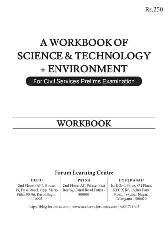 Science & Technology And Environment - Forum IAS Workbook 2023 - [B/W PRINTOUT]