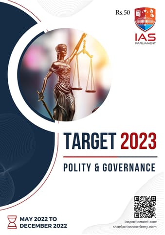 Polity & Governance - Shankar IAS Target PT 2023 - [B/W PRINTOUT]
