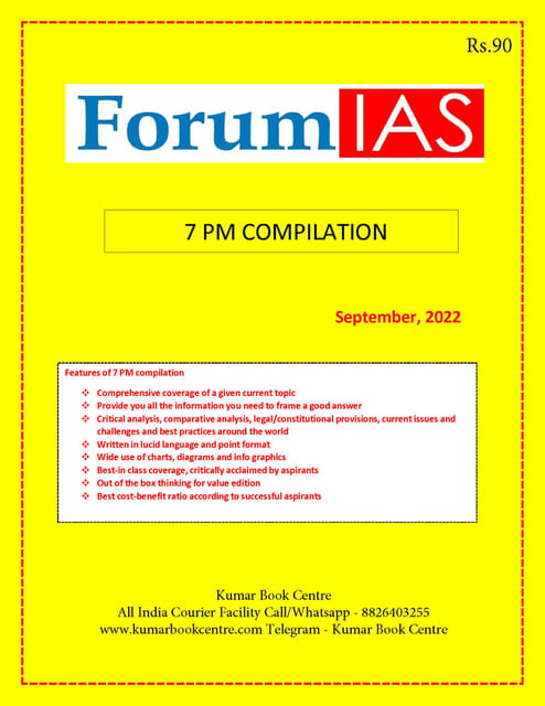 September 2022 - Forum IAS 7pm Compilation - [B/W PRINTOUT]