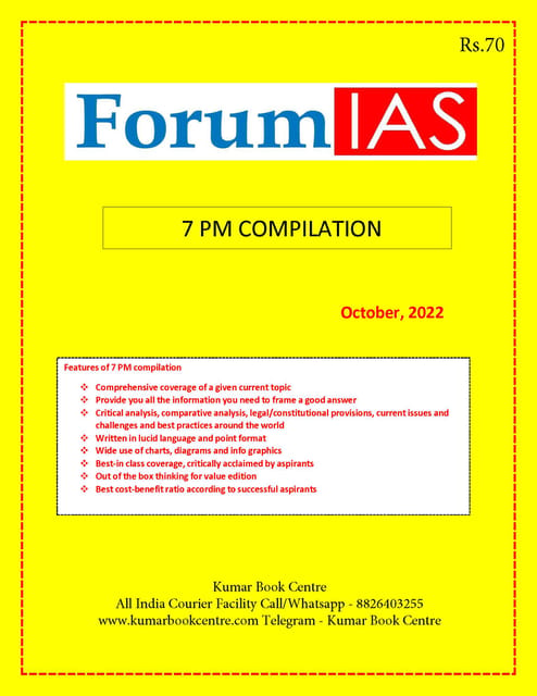 October 2022 - Forum IAS 7pm Compilation - [B/W PRINTOUT]