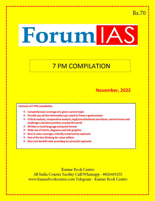 November 2022 - Forum IAS 7pm Compilation - [B/W PRINTOUT]