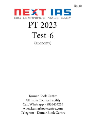 (Set) Next IAS PT Test Series 2023 - Test 6 to 10 - [B/W PRINTOUT]
