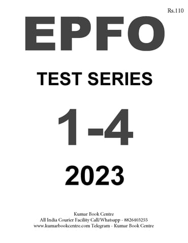 EPFO Test Series 2023 by Rahul Gupta - Test 1 to 4 - [B/W PRINTOUT]