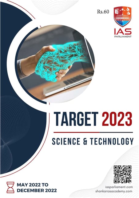 Science & Technology - Shankar IAS Target PT 2023 - [B/W PRINTOUT]