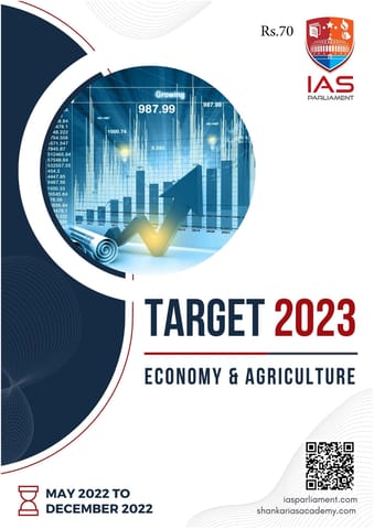 Economy & Agriculture - Shankar IAS Target PT 2023 - [B/W PRINTOUT]