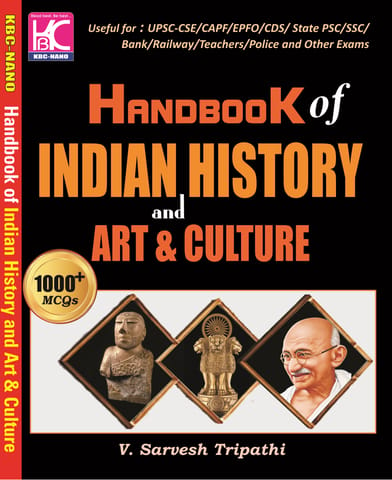 Handbook of Indian History and Art & Culture | V Sarvesh Tripathi | KBC Nano (23-038)