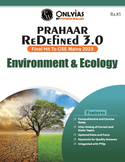Environment & Ecology - Only IAS UPSC Wallah Prahaar Redefined 3.0 - [B/W PRINTOUT]