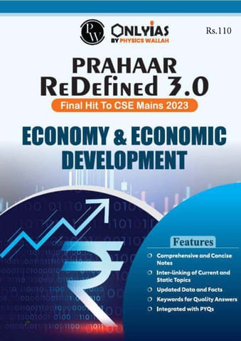 Economy & Economic Development - Only IAS UPSC Wallah Prahaar Redefined 3.0 - [B/W PRINTOUT]