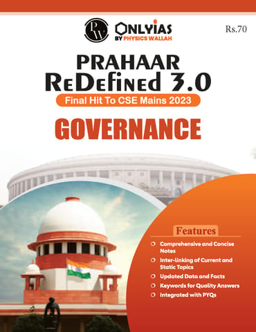 Governance - Only IAS UPSC Wallah Prahaar Redefined 3.0 - [B/W PRINTOUT]