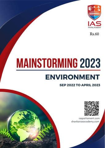 Environment - Shankar IAS Mainstorming 2023 - [B/W PRINTOUT]