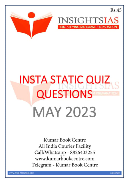 May 2023 - Insights on India Static Quiz - [B/W PRINTOUT]