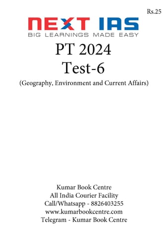 (Set) Next IAS PT Test Series 2024 - Test 6 to 10 - [B/W PRINTOUT]