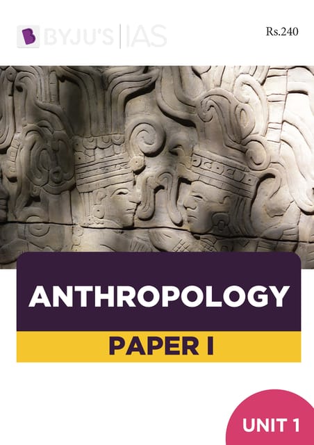 (Set of 2 Booklets) Anthropology Optional Printed Notes - [B/W PRINTOUT]