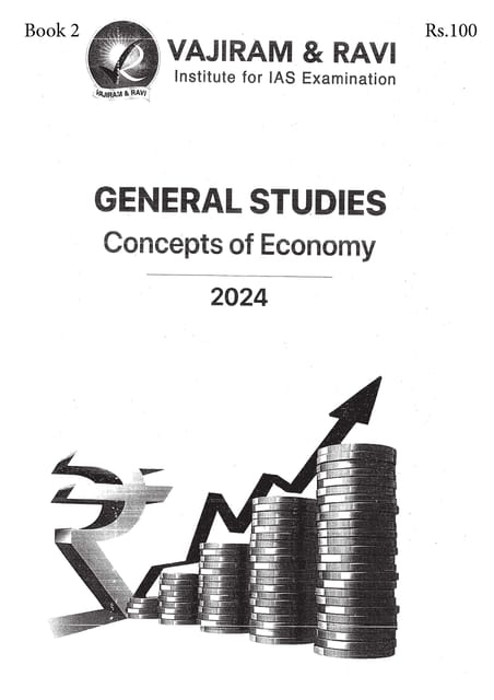 Concepts of Economy - General Studies GS Printed Notes Yellow Book 2024 - Vajiram & Ravi - [B/W PRINTOUT]