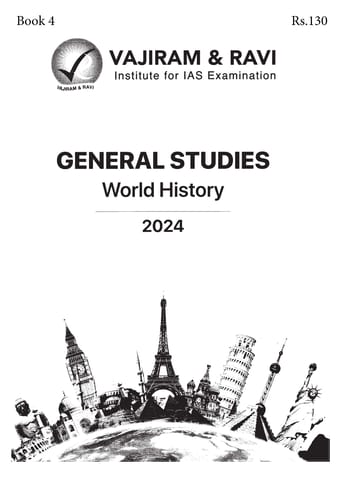 World History - General Studies GS Printed Notes Yellow Book 2024 - Vajiram & Ravi - [B/W PRINTOUT]