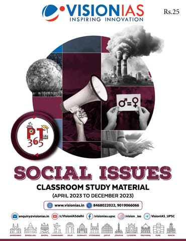 Social Issues - Vision IAS PT 365 2024 - [B/W PRINTOUT]