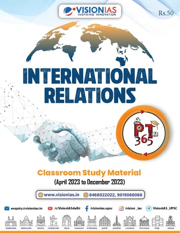 International Relations - Vision IAS PT 365 2024 - [B/W PRINTOUT]