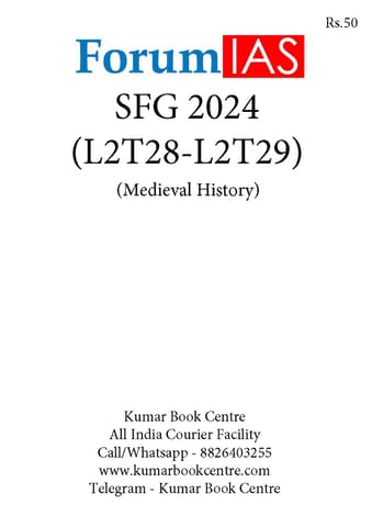 (Set) Forum IAS SFG Test 2024 - Level 2 Test 28 to 29 (Medieval History) - [B/W PRINTOUT]
