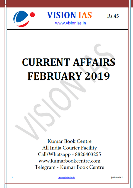 Vision IAS Monthly Current Affairs - February 2019 - [PRINTED]