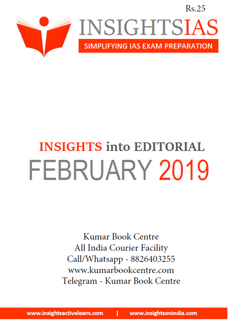 Insights on India Editorial - February 2019 - [PRINTED]