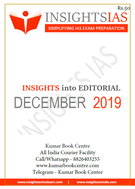 Insights on India Editorial - December 2019 - [PRINTED]