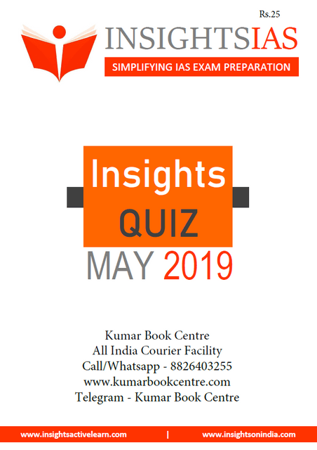 Insights on India Daily Quiz - May 2019 - [PRINTED]