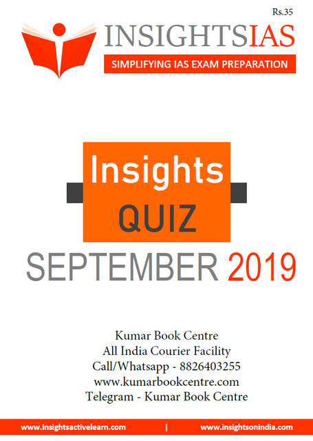 Insights on India Daily Quiz - September 2019 - [PRINTED]