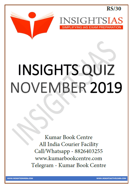 Insights on India Daily Quiz - November 2019 - [PRINTED]