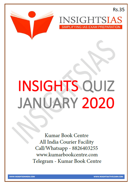 Insights on India Daily Quiz - January 2020 - [PRINTED]