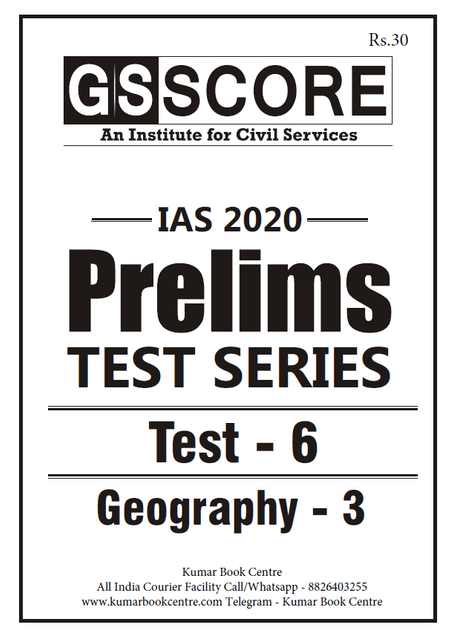 GS Score PT Test Series 2020 - Test 6 - [PRINTED]