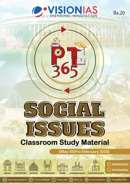 Vision IAS PT 365 2020 - Social Issues - [PRINTED]