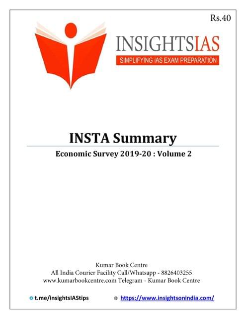 Insights on India PT Exclusive 2020 - Economic Survey Volume 2 - [PRINTED]