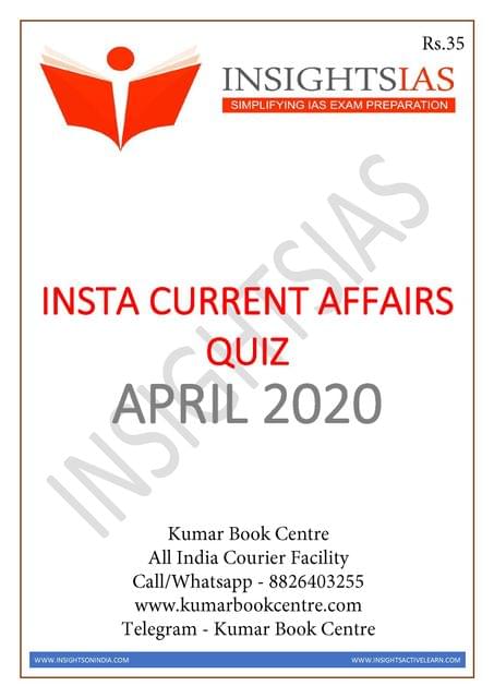 Insights on India Daily Quiz - April 2020 - [PRINTED]