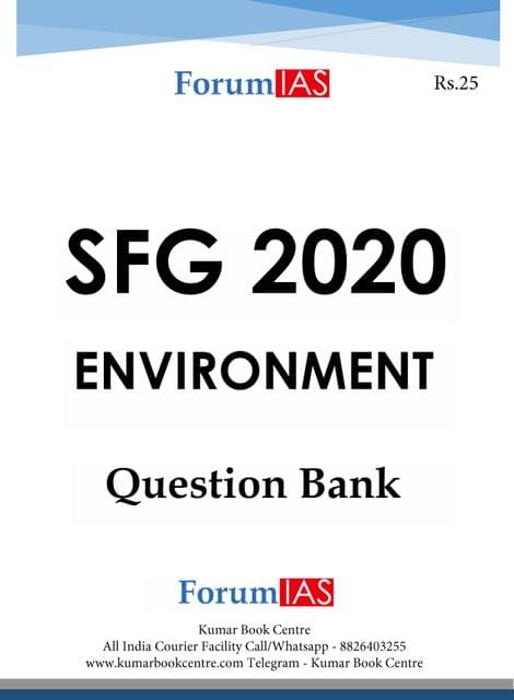Forum IAS PT Test Series 2020 - SFG Test (Environment) - [PRINTED]
