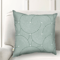 Yellow Swarm Pattern Embroidered Cushion Cover