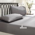 360�Elasticated Fitted Sheet Set 3-Piece King Grey