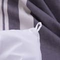 100% Crib Cotton Comforter Set 6-Piece King Purplish Grey