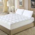 230 TC 100% Down Proof Cotton Fitted Style Mattress Topper King White