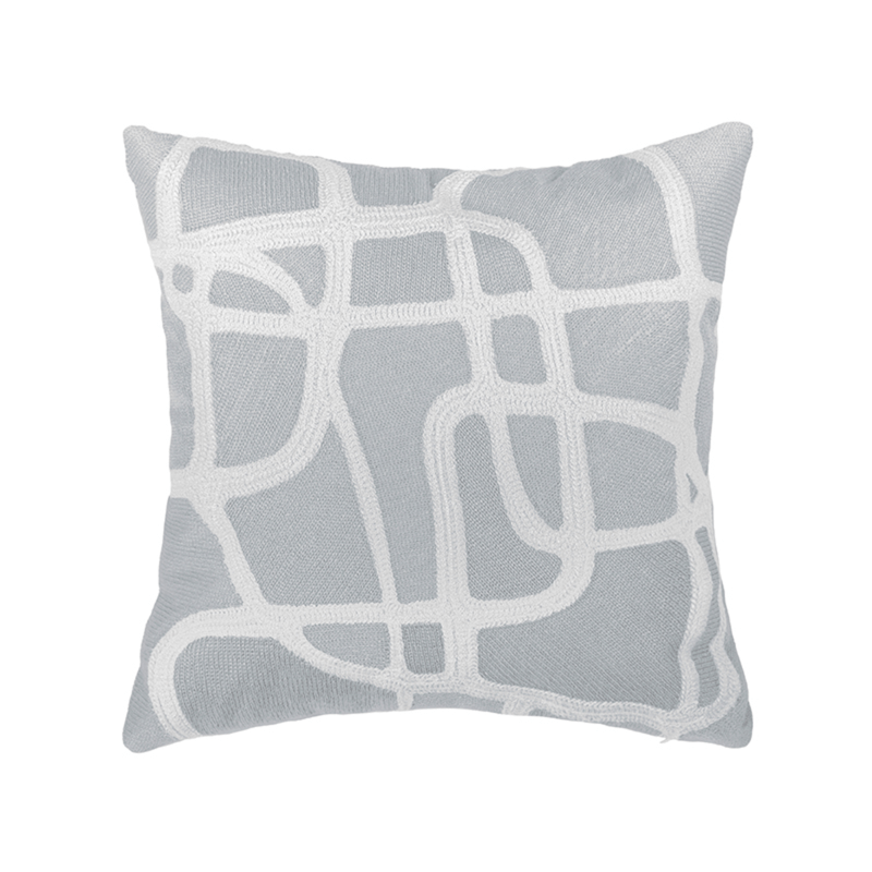 Grey Abstract Art Cushion Cover