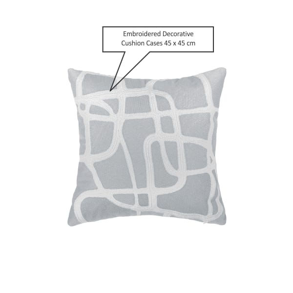 Grey Abstract Art Cushion Cover