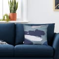 Blue Splash Stroke Cushion Cover