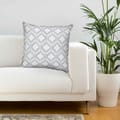 Grey Morrocan Print Cushion Cover