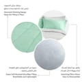 Diamond Quilted Reversible Comforter Set 6-Piece King Spa Mint/Light Gray