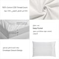 6-Piece King Size Cotton Comforter Set Reversible Pattern, Ivory/Multicolour