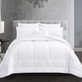 6-Piece Super Luxurious Italian Jacquard Fabric Comforter Set, King 260 x 240 cm, White